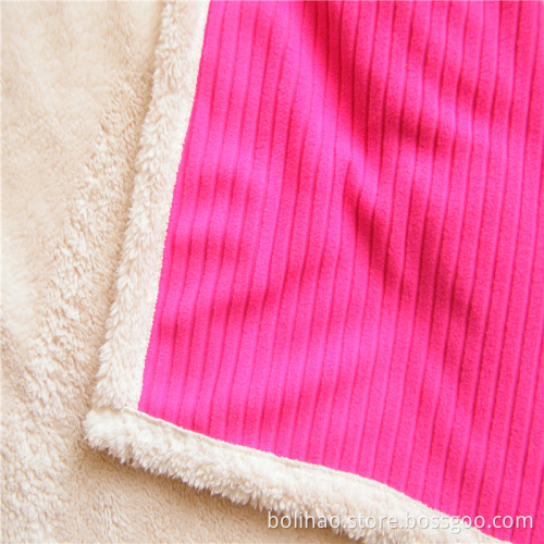 Shu Velveteen och Antipilling Fleece Composite Filt